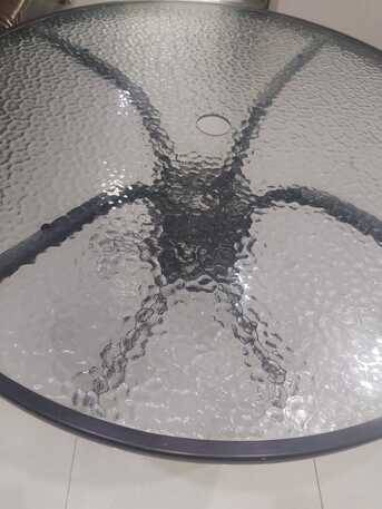 Riyadh, Appliances, SAR 150,  Elegant 90 Cm Glass Bistro Table &ndash; Stylish & Reliable Design
