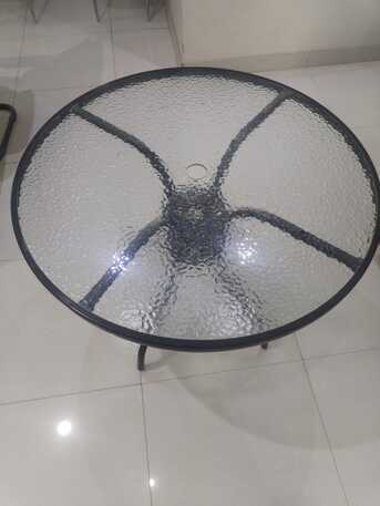 Riyadh, Appliances, SAR 150,  Elegant 90 Cm Glass Bistro Table &ndash; Stylish & Reliable Design