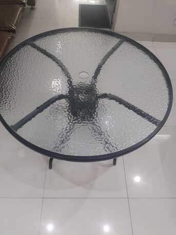 Riyadh, Appliances, SAR 150,  Elegant 90 Cm Glass Bistro Table &ndash; Stylish & Reliable Design