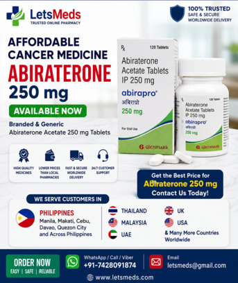 Quezon City, Health & Beauty Items, PHP 1,  Buy Abiraterone Acetate 250 Mg Online In Makati City From Trusted Supplier