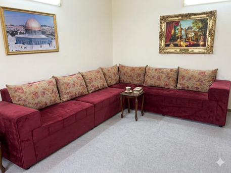 Dhahrat Laban, Furniture, SAR 300,  Arabic Majlis Seating - Velvet Fabric (Good Condition)