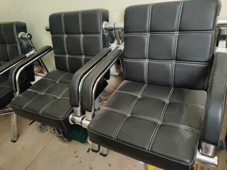Al Malaz, Furniture, SAR 950,  Modern Black Sofa Set &ndash; 3 Seater + 2 Chairs &ndash; SAR 950
