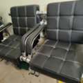 SAR 950,  Modern Black Sofa Set &ndash; 3 Seater + 2 Chairs &ndash; SAR 950
