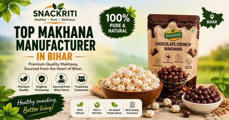 Mumbai, Food Delivery, Top Makhana Manufacturer In Bihar With Trusted Quality Standards
