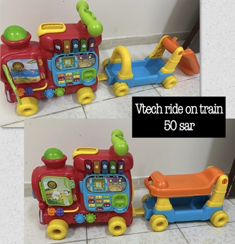 Tabuk City, Baby & Kid Stuff, SAR 1,  Vtech Ride On Train,toy Bulldozer, Playmat,bath Seat And Tub.