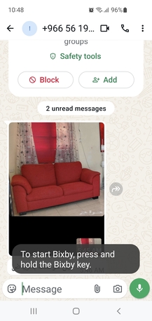 Riyadh, Furniture, SAR 650,  L Shape Ikea Sofa Along With 2 Seater Sofa