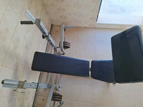 Hamala, Heavy Equipment, BHD 35,  Gym Items Cycle + Bench Press With 20 KG Weight