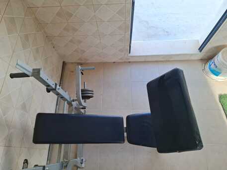 Hamala, Heavy Equipment, BHD 35,  Gym Items Cycle + Bench Press With 20 KG Weight