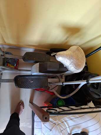 Hamala, Heavy Equipment, BHD 35,  Gym Items Cycle + Bench Press With 20 KG Weight