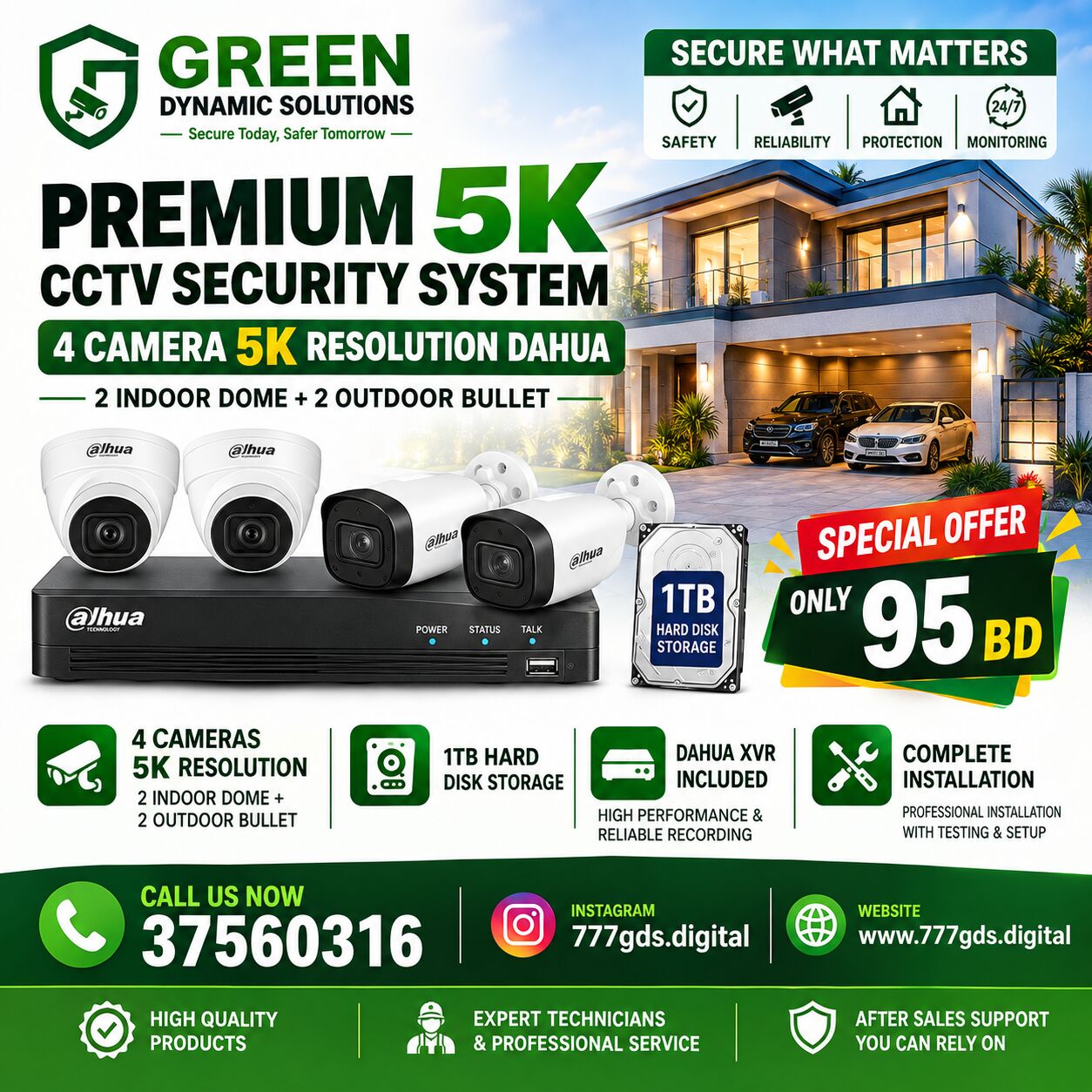 Muharraq, Security, Office Security -CCTV Offer &ndash; Only 75BD!