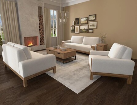 Mumbai, Furniture, INR 59999,  Solid Wood Upholstery Sofa Set 3-Seater Design Options