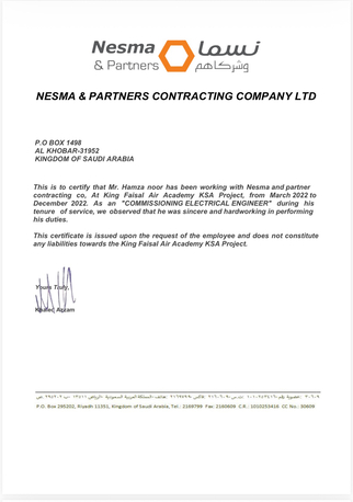 Jeddah, Job Seekers, Testing And Commissioning Electrical Engineer With Transferable Ahqama