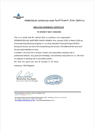 Jeddah, Job Seekers, Testing And Commissioning Electrical Engineer With Transferable Ahqama