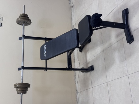 Jubail, Health & Beauty Items, SAR 350,  Bench-Press And Weight Plates For Sale