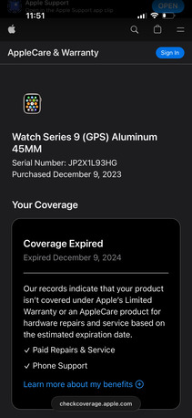 Riyadh, Electronics, SAR 1500,  Used Apple Watch Series 9 (GPS, 45mm)
