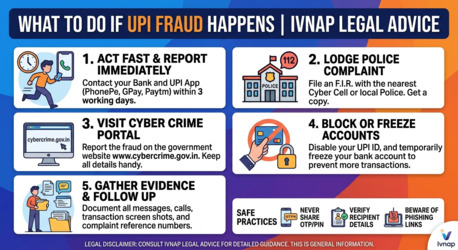 New Delhi, Legal, What To Do If UPI Fraud Happens | Ivnap Legal Advice