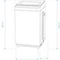 SAR 600,  Geepas 7kg Fully Automatic Top Load Washing Machine