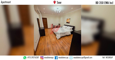 Saar, Apartments, Flats, Houses & Villas, BHD 350/month,  Furnished,  2 BR,  110 Sq. Meter,  Fully Furnished 2 Bedroom Apartment, Saar - BD 350 Incl WSSR069