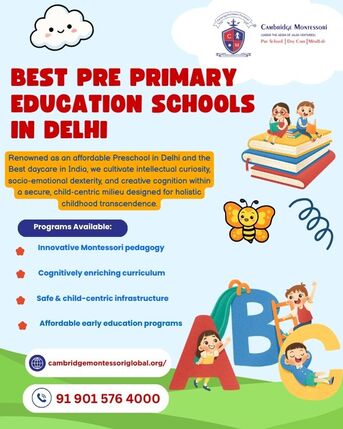 New Delhi, Education, Best Pre Primary Education Schools In Delhi