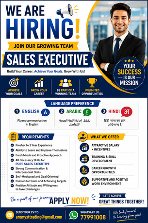 Manama, Jobs, Sales Execuitve