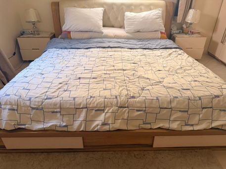 Riyadh, Furniture, SAR 1500,  Complete Beige Bedroom Set For Sale 🚨