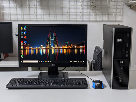 Manama, Computers, BHD 58,  HP Core I7 - Computer Set Speed 3.40Ghz 8GB RAM | 250GB SSD Win 11 Pro 19&prime;&prime; HD Monitor