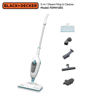 Manama, Appliances, BHD 25,  Black & Decker 5in1 Steam Mop 1300w White FSMH13E5
