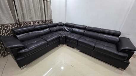 Hyderabad, Furniture, INR 370000,  L-Type Leather 6 Seater Sofa Neat And Clean