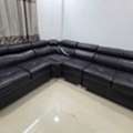 INR 370000, L-Type Leather 6 Seater Sofa Neat And Clean