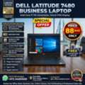 BHD 88,  DELL Core I7 7th Gen Business Laptop 8GB DDR4 RAM 14" FHD Screen 256GB SSD (Free Bag+Mouse