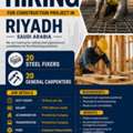 Urgent Hiring - Steel Fixers - General Carpenters