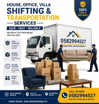 Thuqbah, Labor/Moving, Shifting House Office Compound Apartment Stuff Furniture Solution & Transportation Service