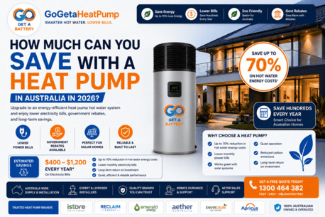 Melbourne, Electronics, How Much Can You Save With A Heat Pump In Australia In 2026? | GoGetaHeatPump