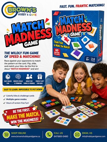 Toronto, Toys & Games, Match Madness Game &ndash; Fast-Paced Puzzle Fun For Kids & Families