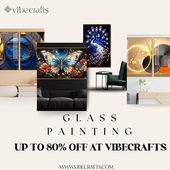 Noida, Household Items, INR 2600,  Artistic Glass Painting For Elegant Home D&eacute;cor