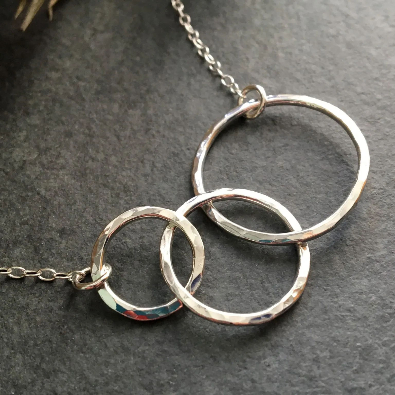 London, Jewelry, Silver Circle Necklace By Minerals Rock Studio