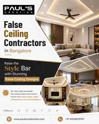 Bangalore, Interior Design, False Ceiling Contractors In Bangalore