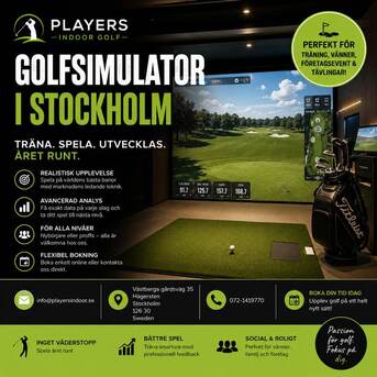 Stockholm, Business, Modern Golfsimulator I Stockholm För Träning Året Runt