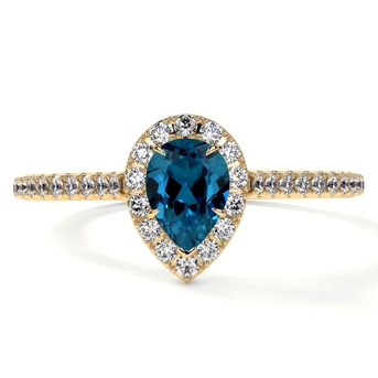 New York, Jewelry, USD 1370,  Shop Pear Shape London Topaz Engagement Rings With Diamonds