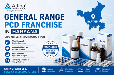 Haryana, Health, General Range PCD Franchise In Haryana: Atlina Lifescience Pharma