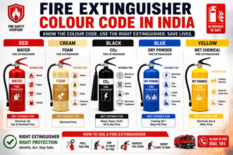 Mumbai, Materials, INR 1,  Fire Extinguisher Colour Code In India &ndash; Complete Guide To Fire Extinguisher Types & Uses