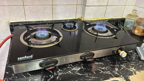 Jubail, Household Items, SAR 80,  Stanford Glasstop Stove (2+1) Burners - Last Day Sale