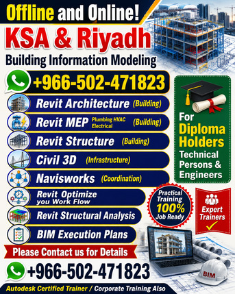 Riyadh, Lessons Offered, Learn BIM And Its Courses