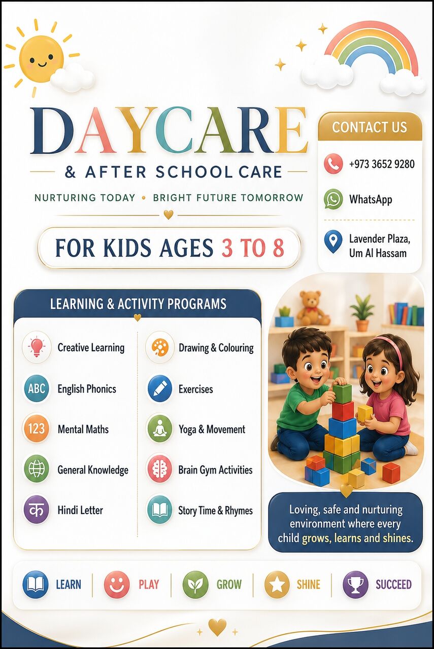 Manama, Daycare, Day Care And After School Care