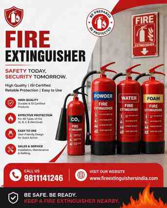 Mumbai, Heavy Equipment, Best Fire Extinguisher For Industrial Safety