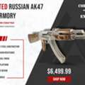USD 6499,  Buy Nickel Plated AK47 Rifle Online - Lee Armory