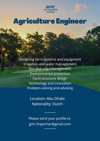 The Hague, Jobs, Agriculture Engineer