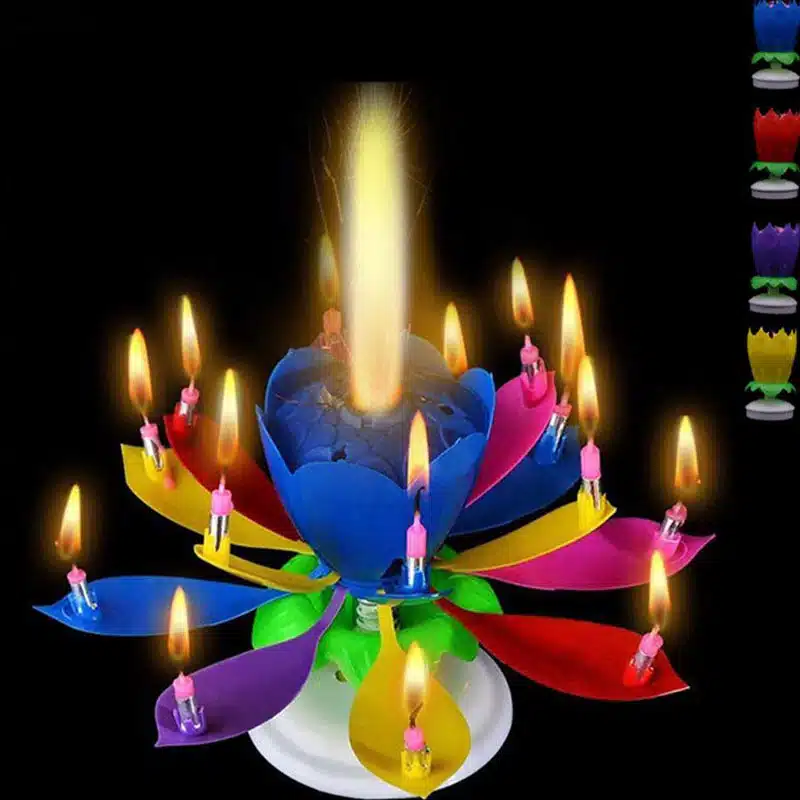 New York, Event Planning, Amazing Musical Birthday Candle &ndash; Lotus Flower Candle Spins, Opens & Sings Happy Birthday