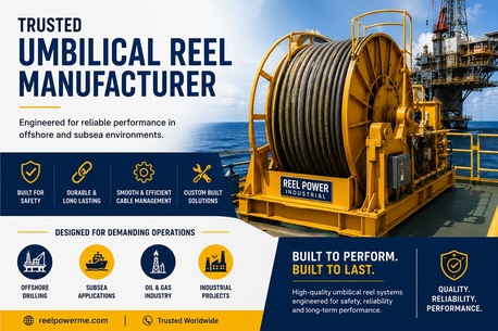 New York, Business, Reliable Umbilical Reel Manufacturer For Offshore Use