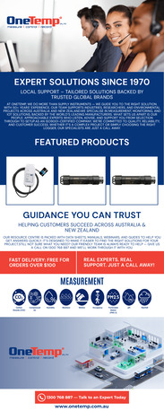 Sydney, Marketing, OneTemp &ndash; Expert Calibration & Monitoring Solutions